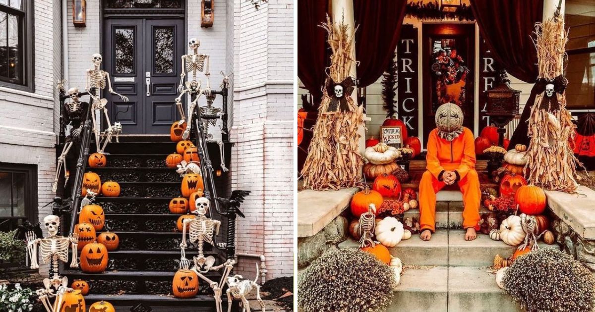 30 Unique Halloween Porch Decor Ideas That Will Wow Your Guests