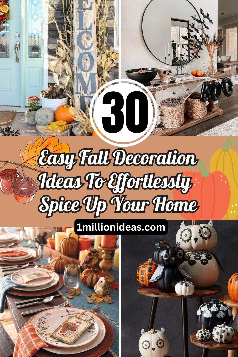 30 Easy Fall Decoration Ideas To Effortlessly Spice Up Your Home