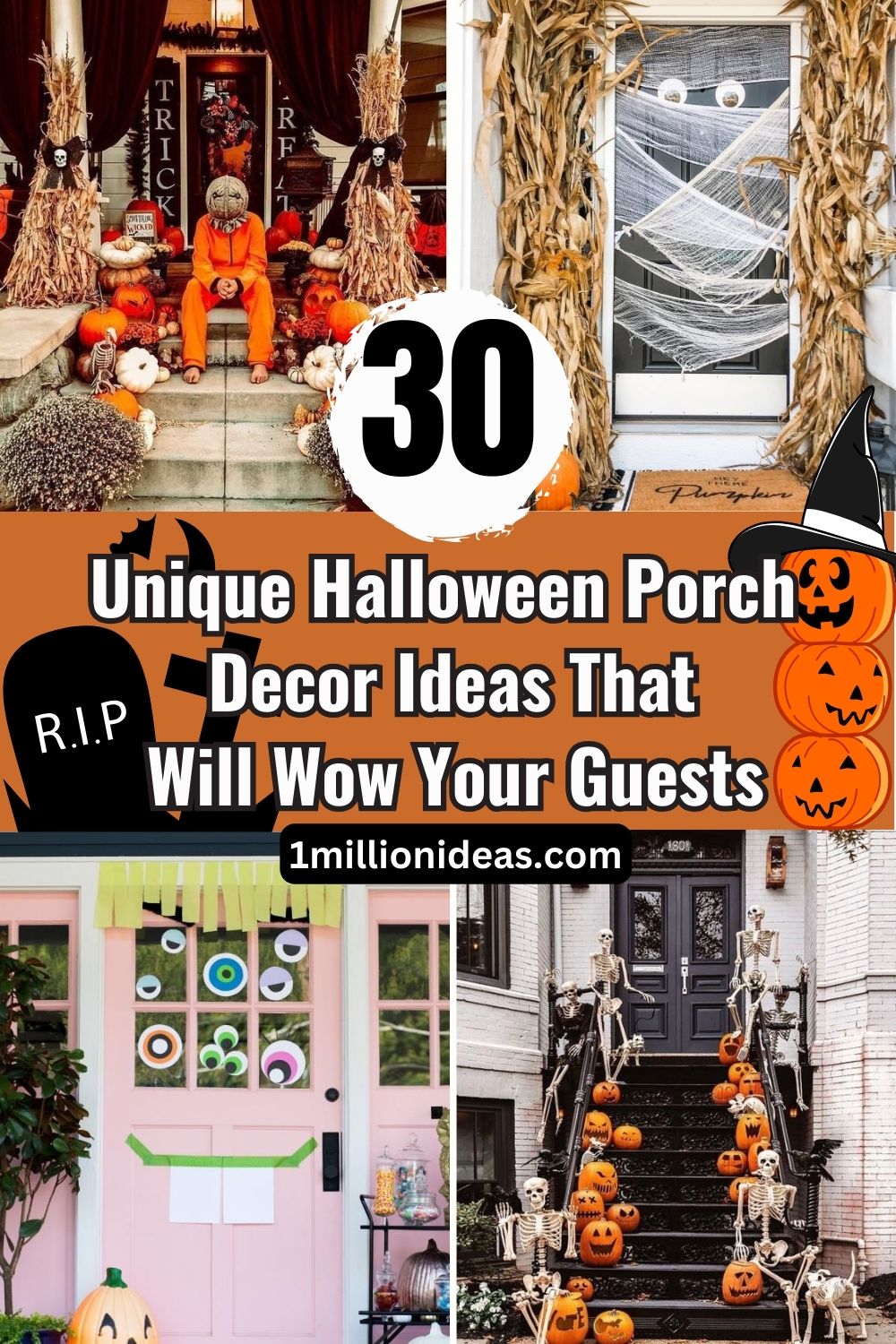 30 Unique Halloween Porch Decor Ideas That Will Wow Your Guests