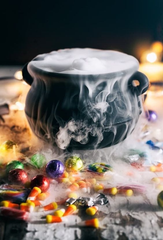 Bubbling Cauldron Candy Bowl
