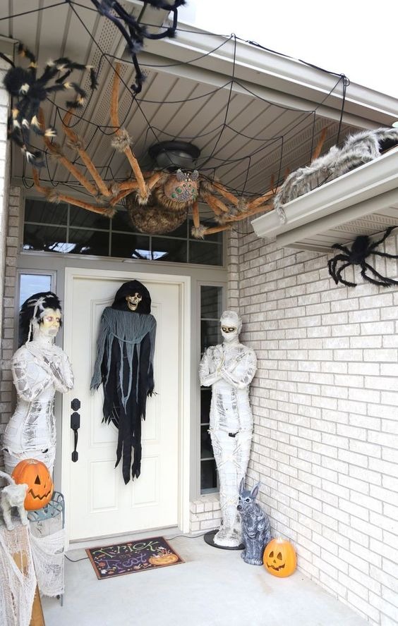 porch decorations for halloween