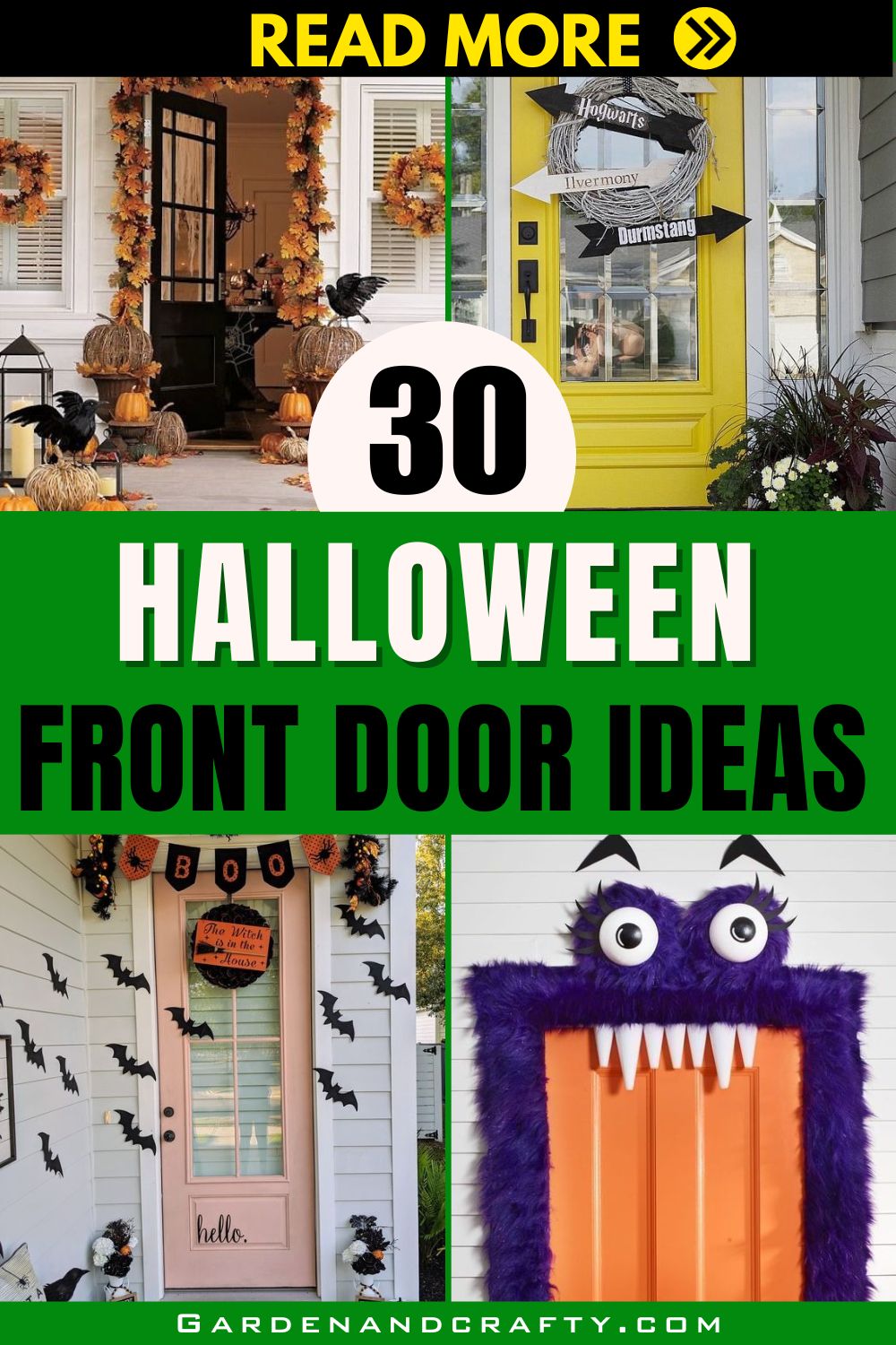 30 Halloween Front Door Ideas That Will Haunt Your Dreams
