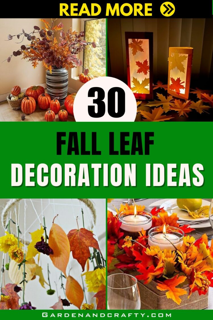30 Stunning Fall Leaf Decoration Ideas For Your Mantel, Table, And More