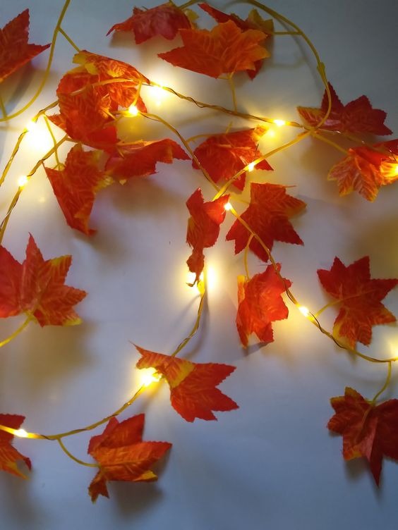 Fall Leafy Fairy Lights