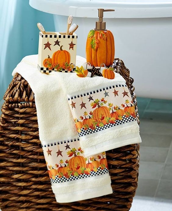 Plush Fall Towels