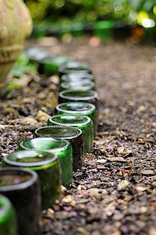 Recycled Glass Bottle Edging