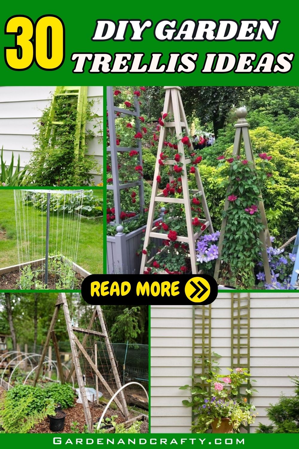 30 Creative DIY Garden Trellis Ideas For Vertical Gardening