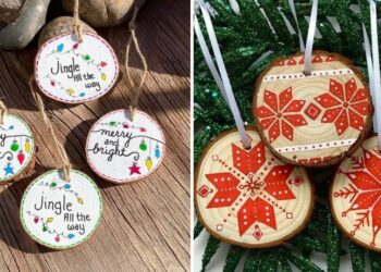 54 Amazing Wood Circle Ornaments To Get Ready For The Holiday