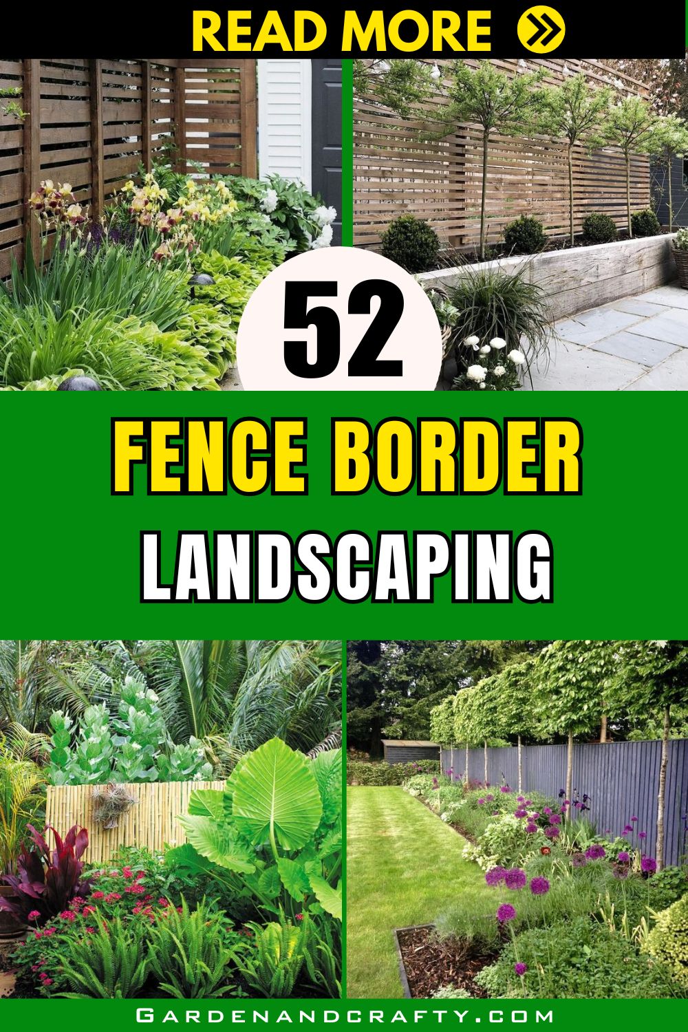 52 Fence Border Landscaping Ideas to Beautify Your Yard