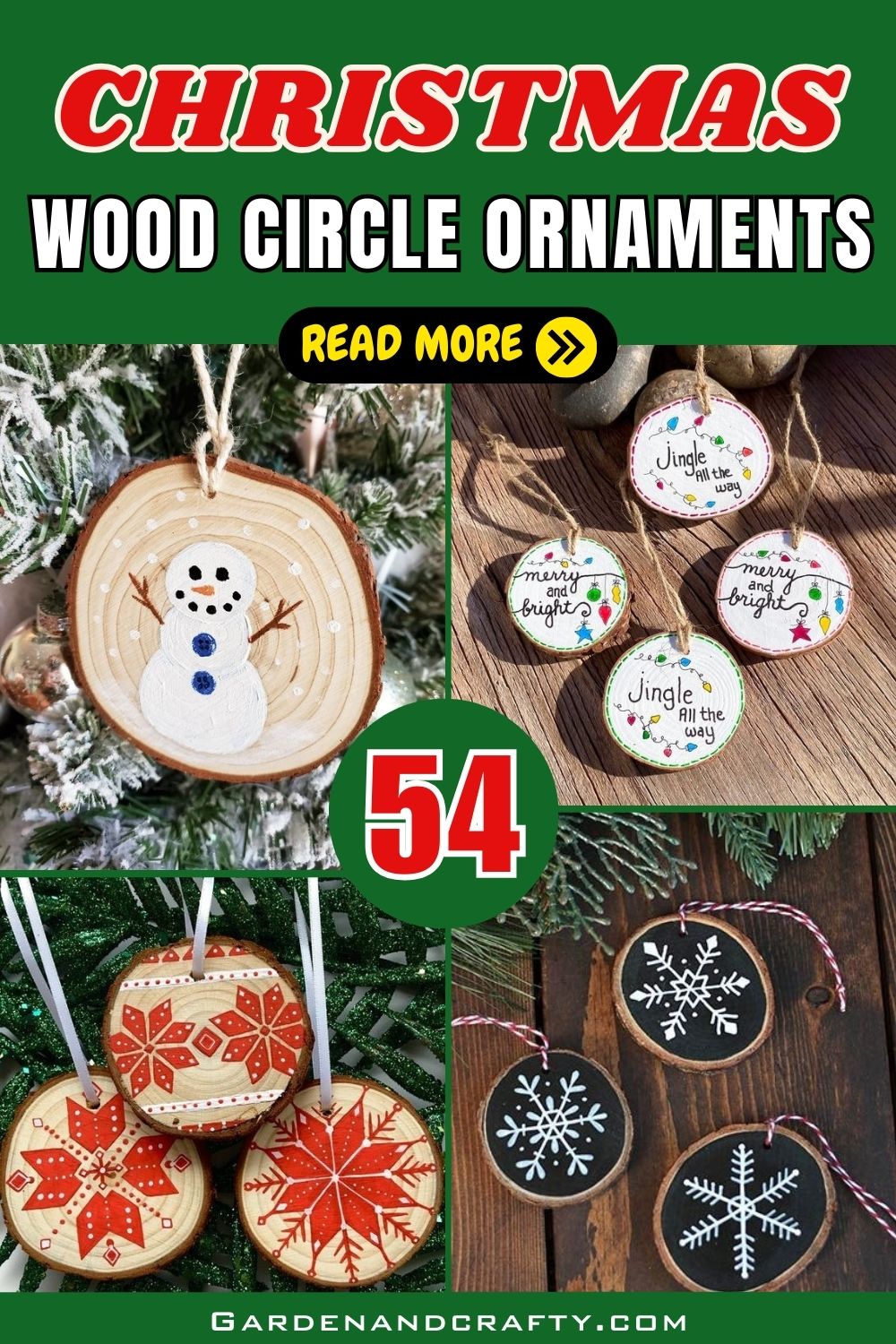 54 Amazing Wood Circle Ornaments To Get Ready For The Holiday