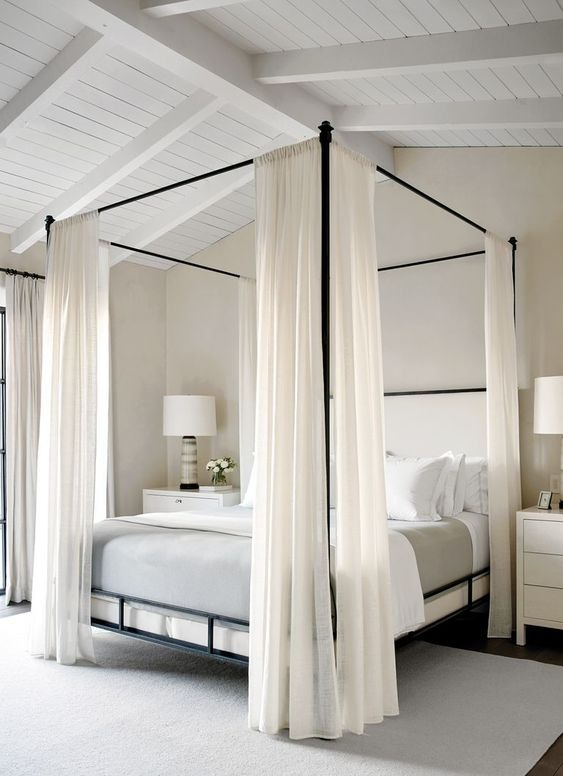 Fabric Canopy Bed