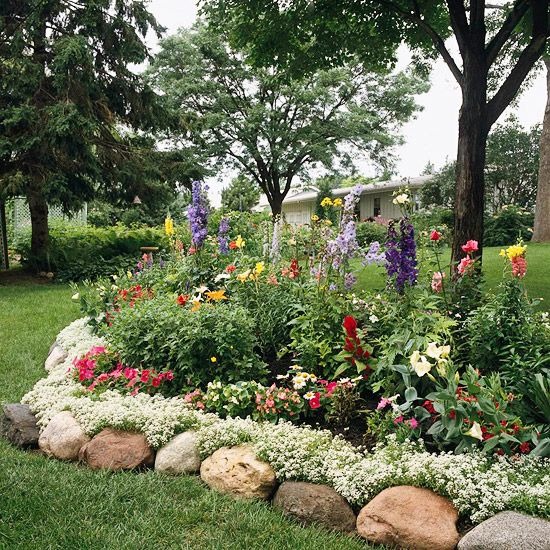 Flower Bed With Edging