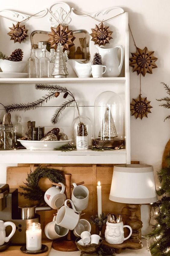 Neutral Christmas Kitchen