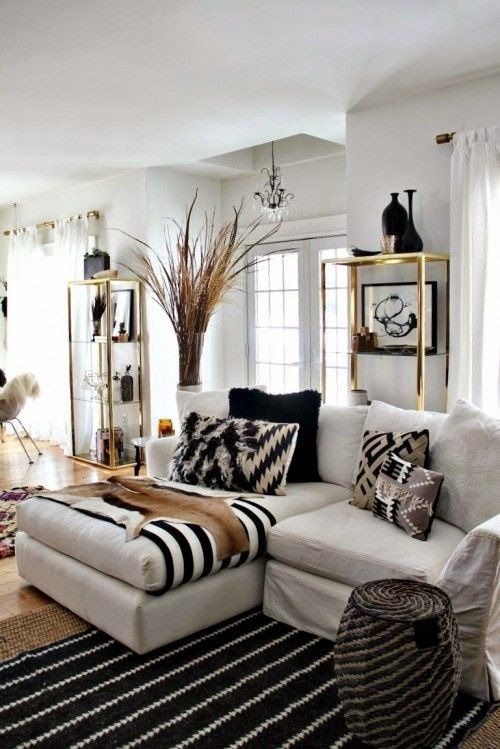 Black And White Small Living Room Ideas
