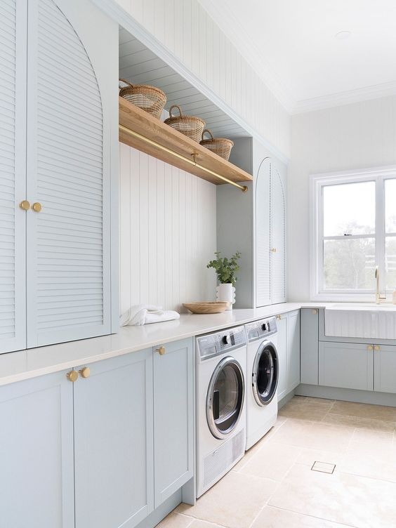 Blue And White Laundry Room Ideas