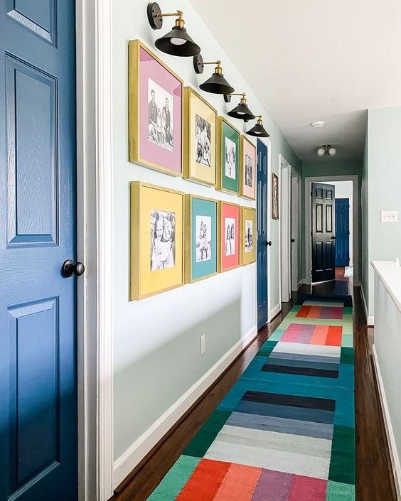 Colorful Hallway Decor