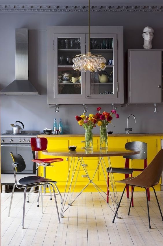 Neon Yellow Cabinets