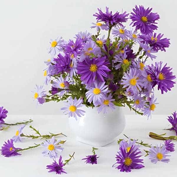 Asters in Vase