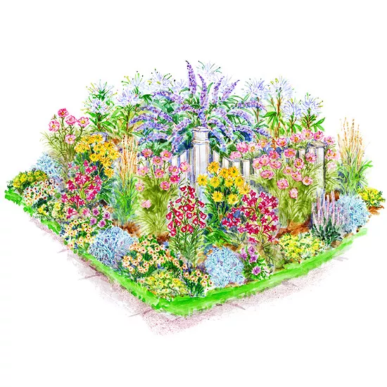 Compact Corner Garden Design