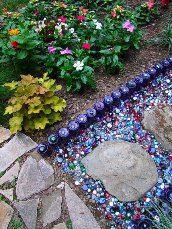 Recycled Glass Around The Garden