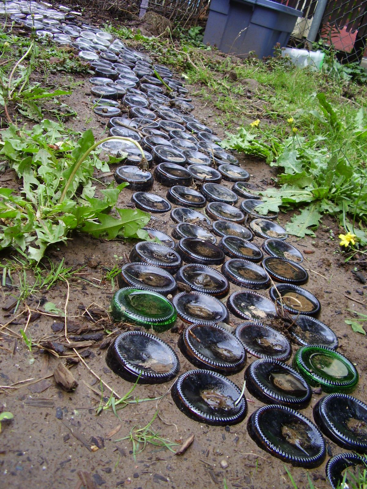 Recycled Glass In The Garden