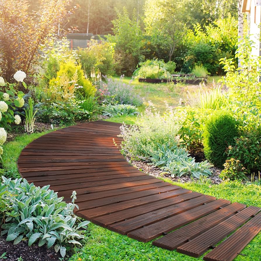 Zigzag Wooden Boardwalk