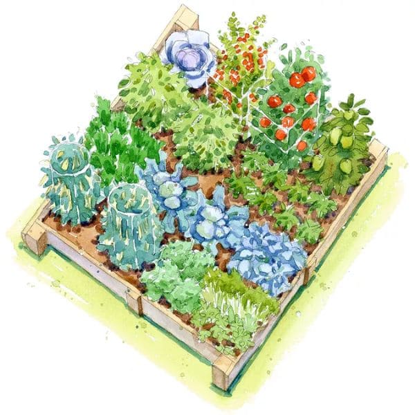 Fall Harvest Vegetable Garden Plan