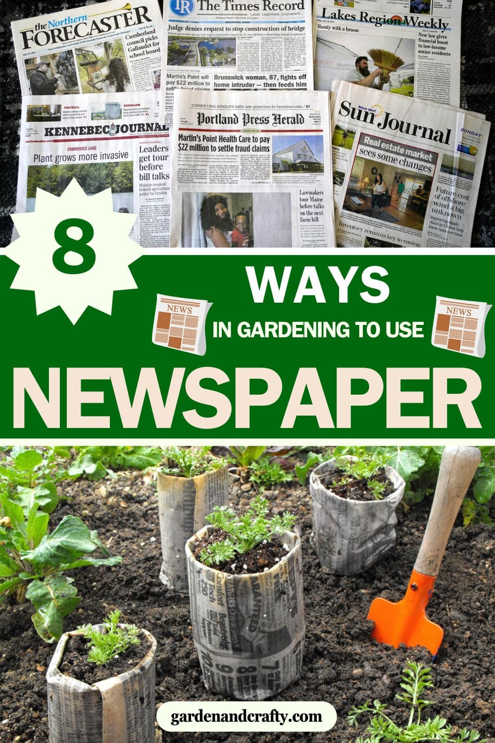 Here're 8 Ways to Use Newspapers In The Garden