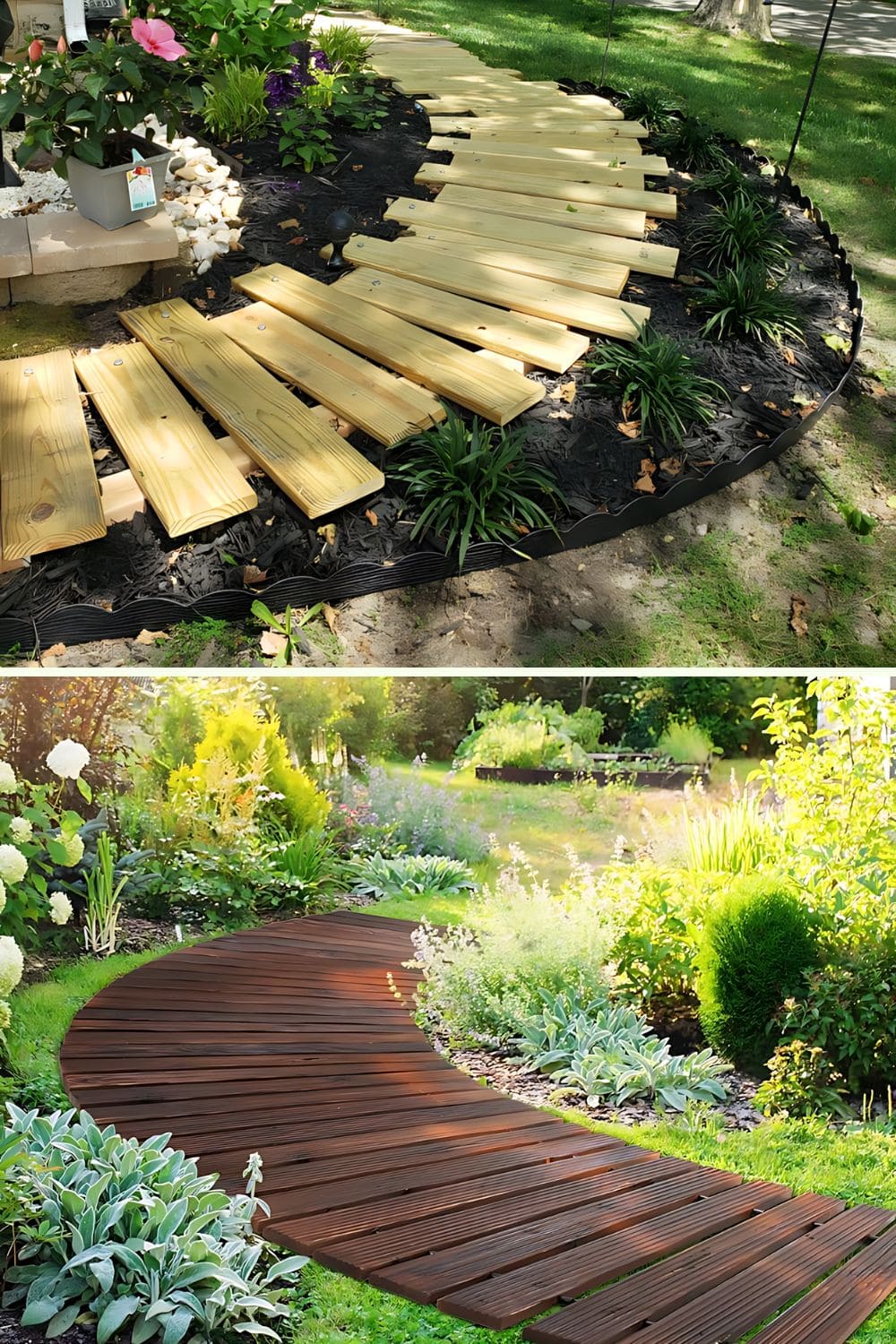 How to Create a Stunning Garden Pathway with Durable Reclaimed Wood