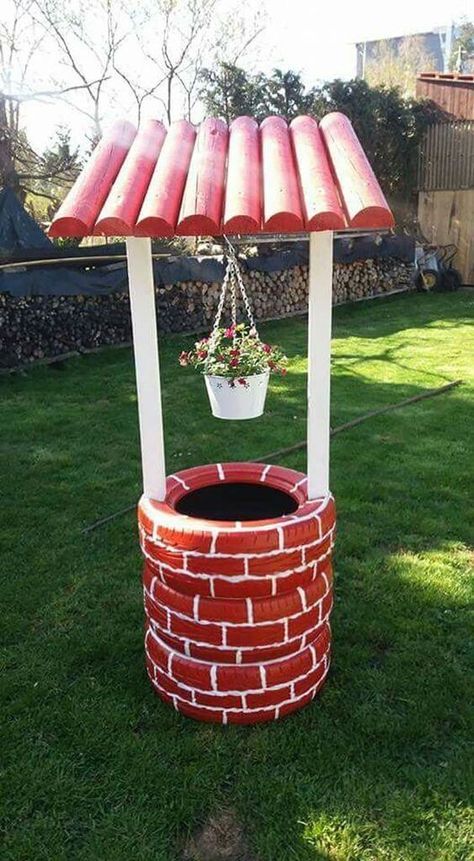 Charming Wishing Well Planter