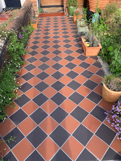 Terracotta Tiles Path