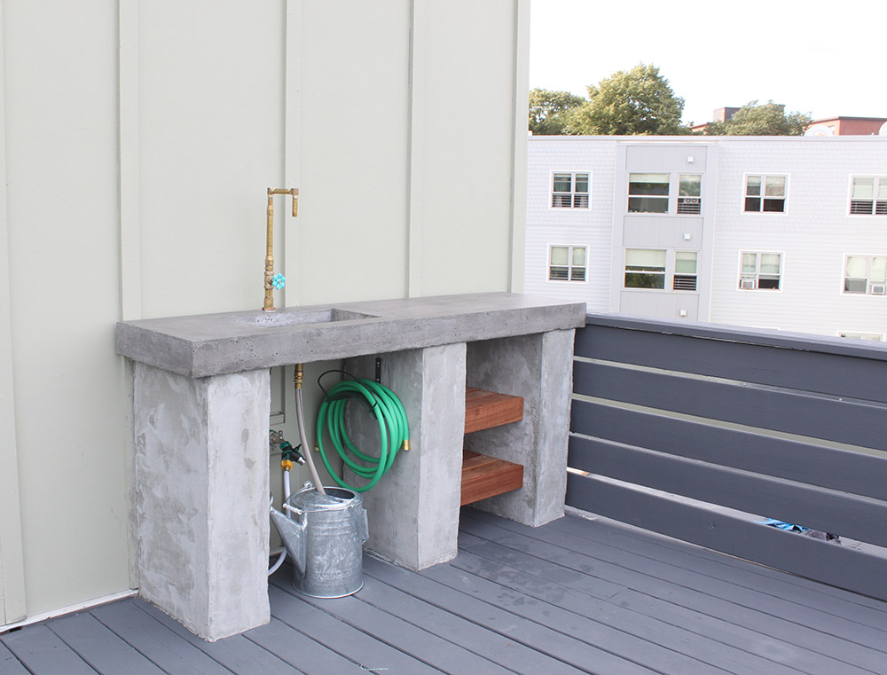 Concrete Countertop Sink