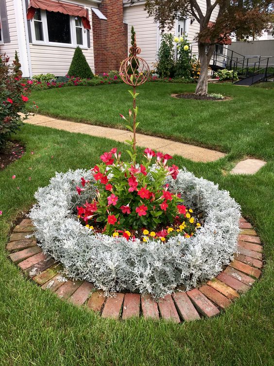 Charming Circle Flower Bed