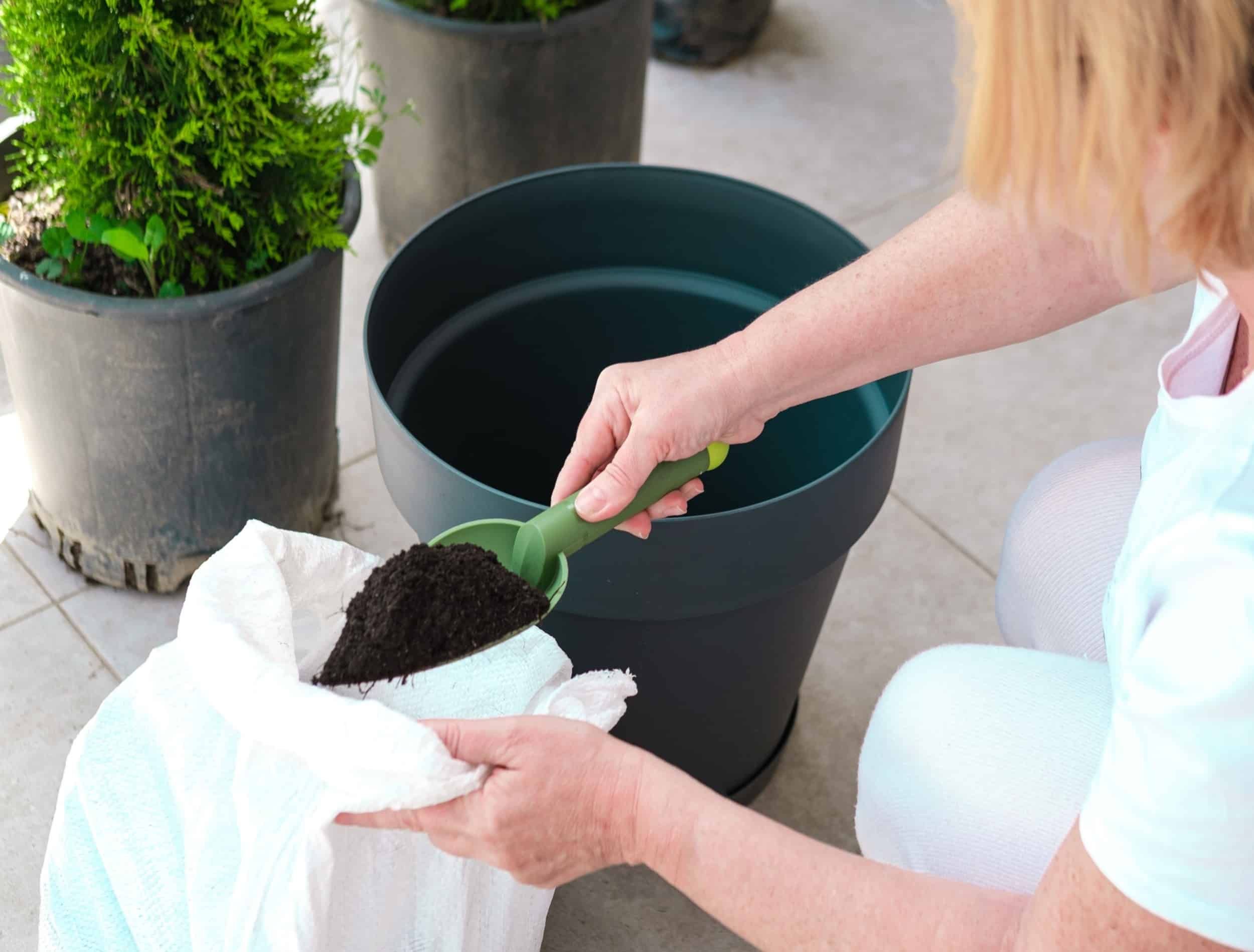 Storing Reused Potting Soil