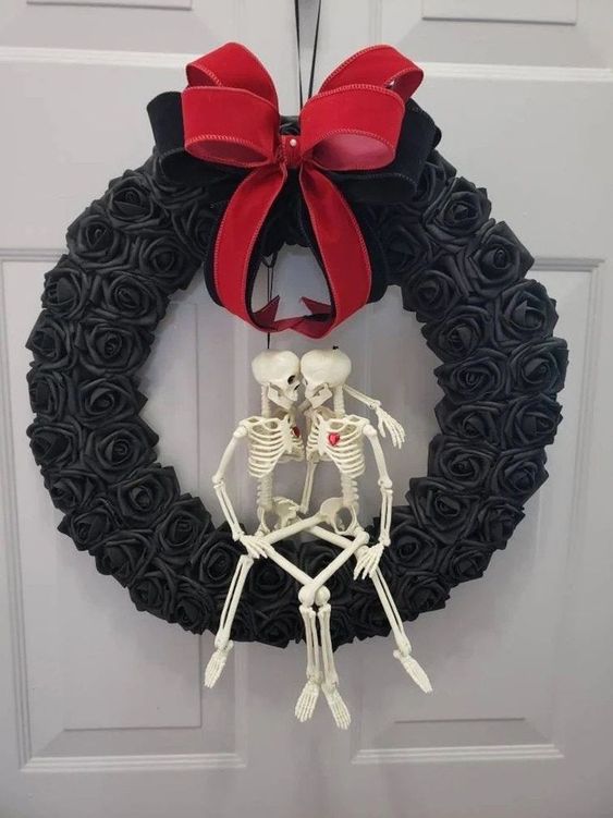 Romantic Skeleton Wreath