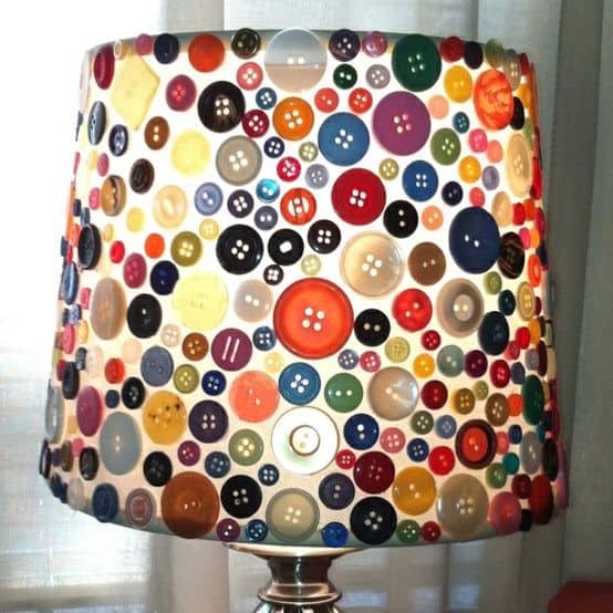 Charming Button Lampshade