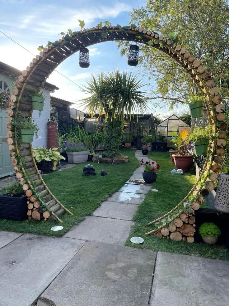 Rustic Wooden Archway