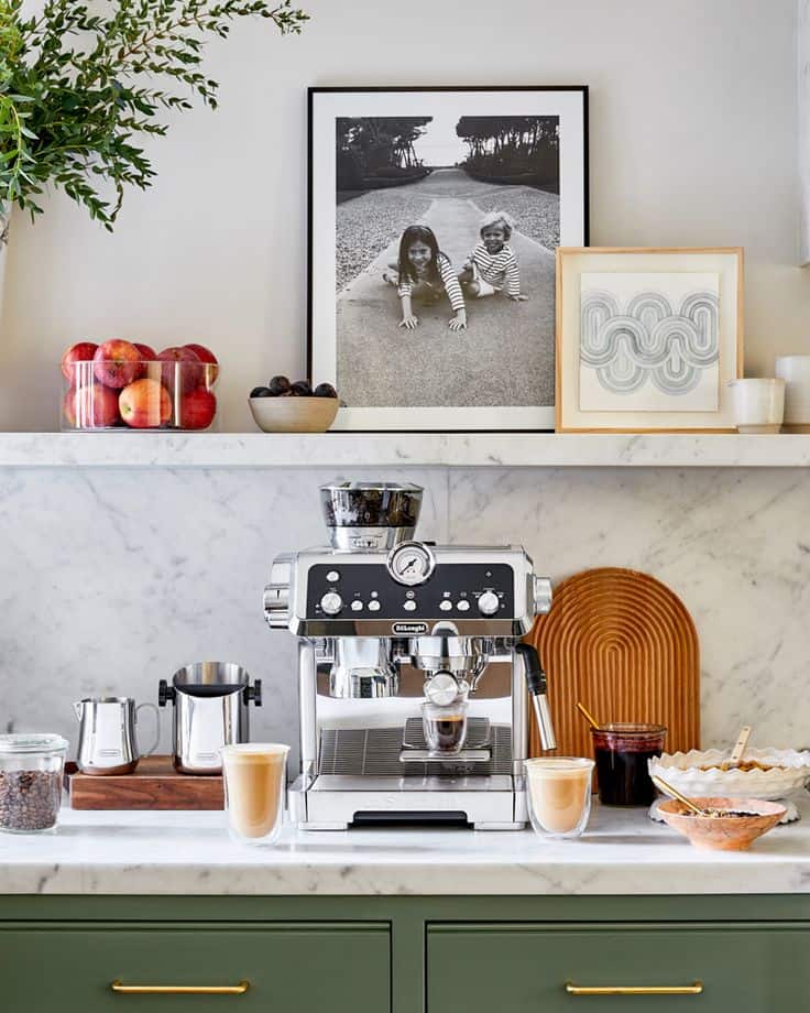 Elegant Marble Coffee Corner