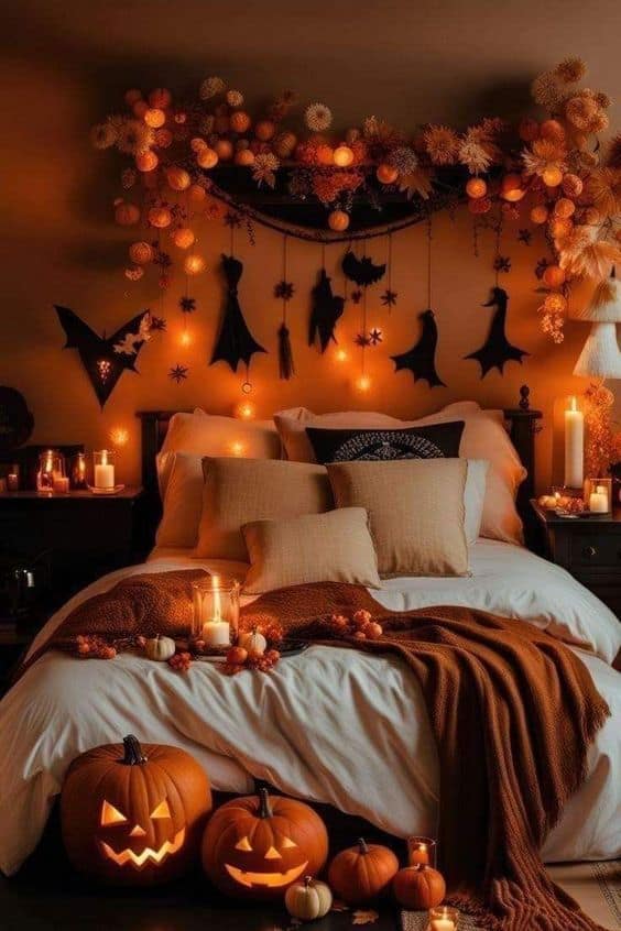 Enchanting Halloween Bedroom Retreat