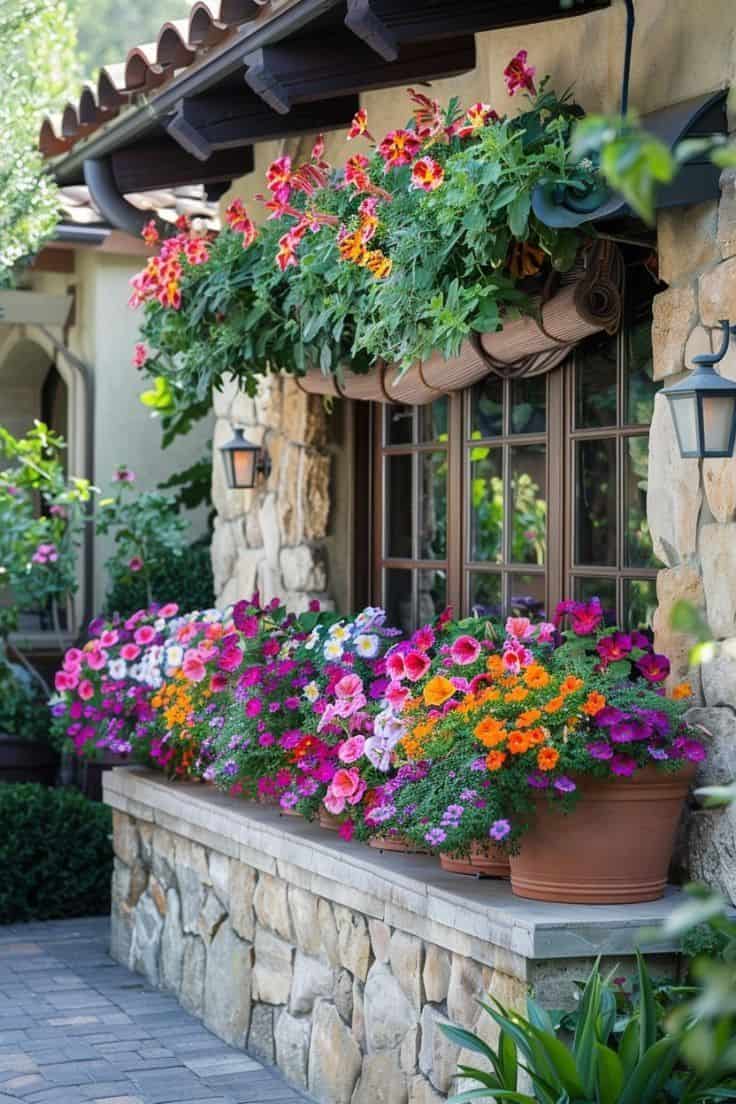 Flourishing Fall Flower Boxes