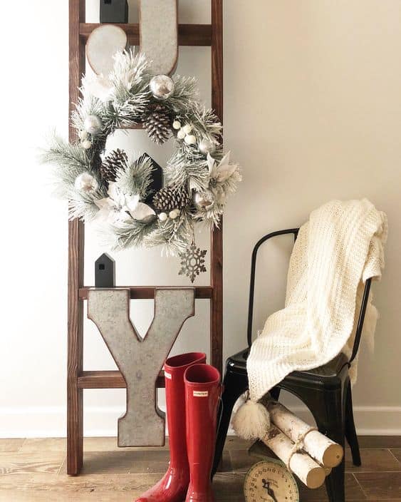 Festive Joyful Ladder Display