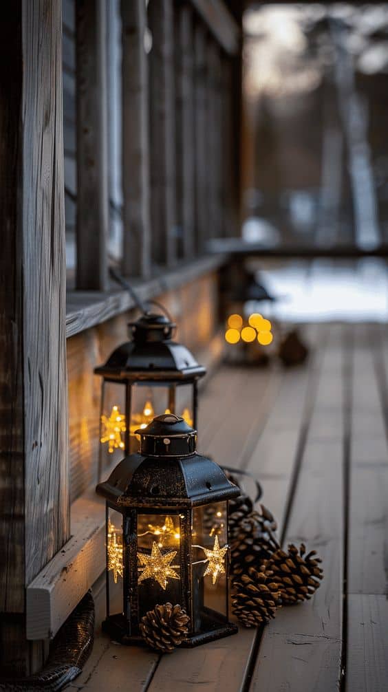 Starlit Pinecone Lantern