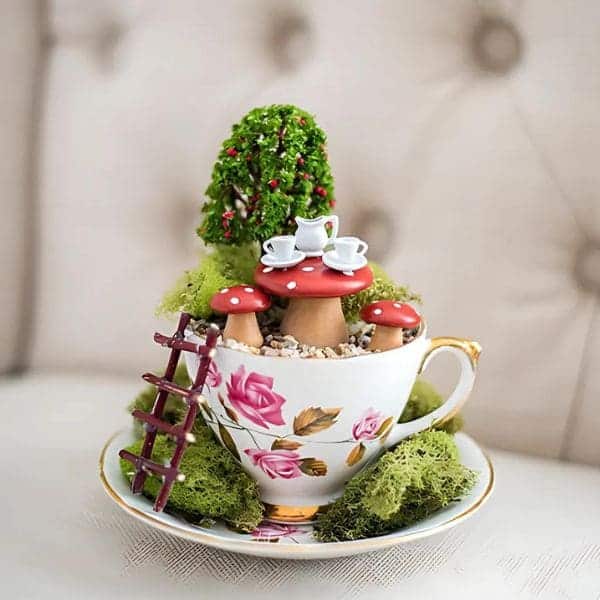 Mushroom Tea Party Teacup