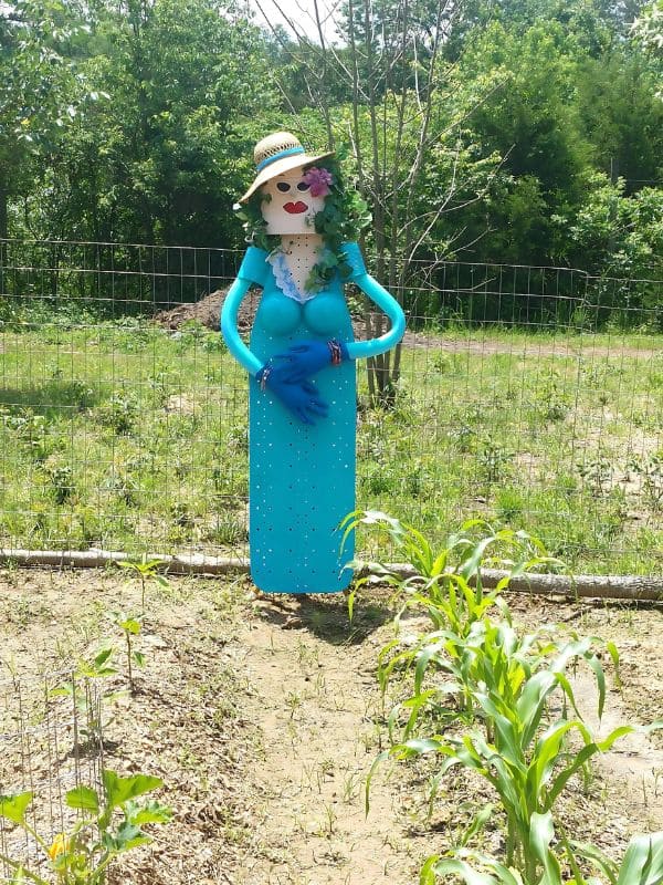 Charming Garden Lady Scarecrow