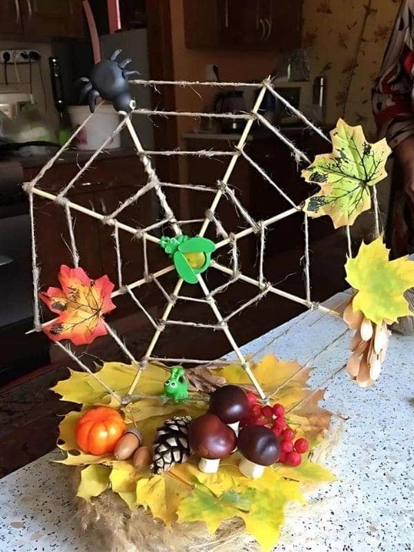 Charming Autumn Spiderweb Creation