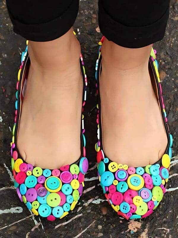 Vibrant Button Flats