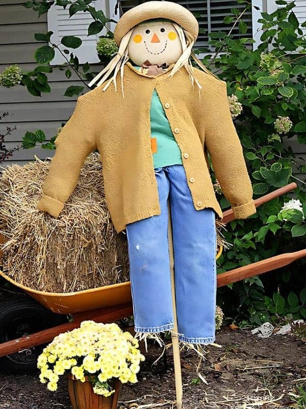 Cozy Country Lady Scarecrow