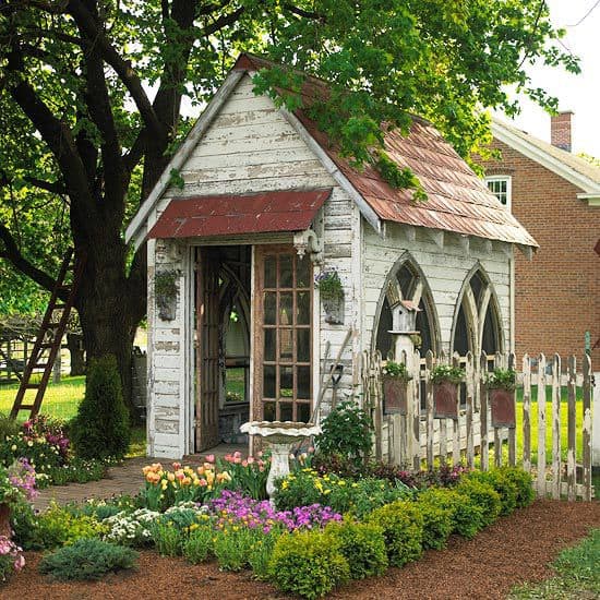 Rustic Victorian Charm Garden Shed