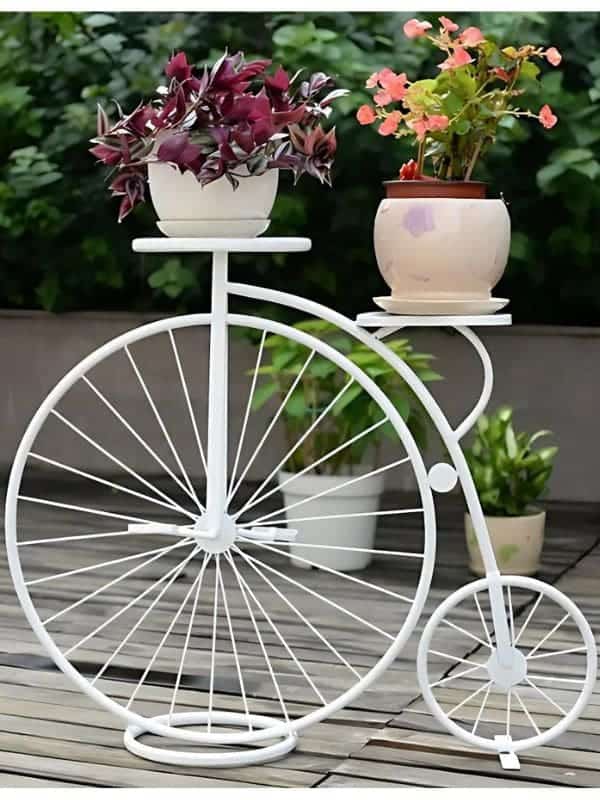 Vintage Bicycle Planter Charm