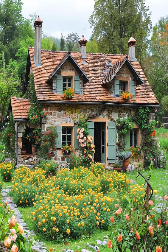 Flower-Filled Cottage Escape